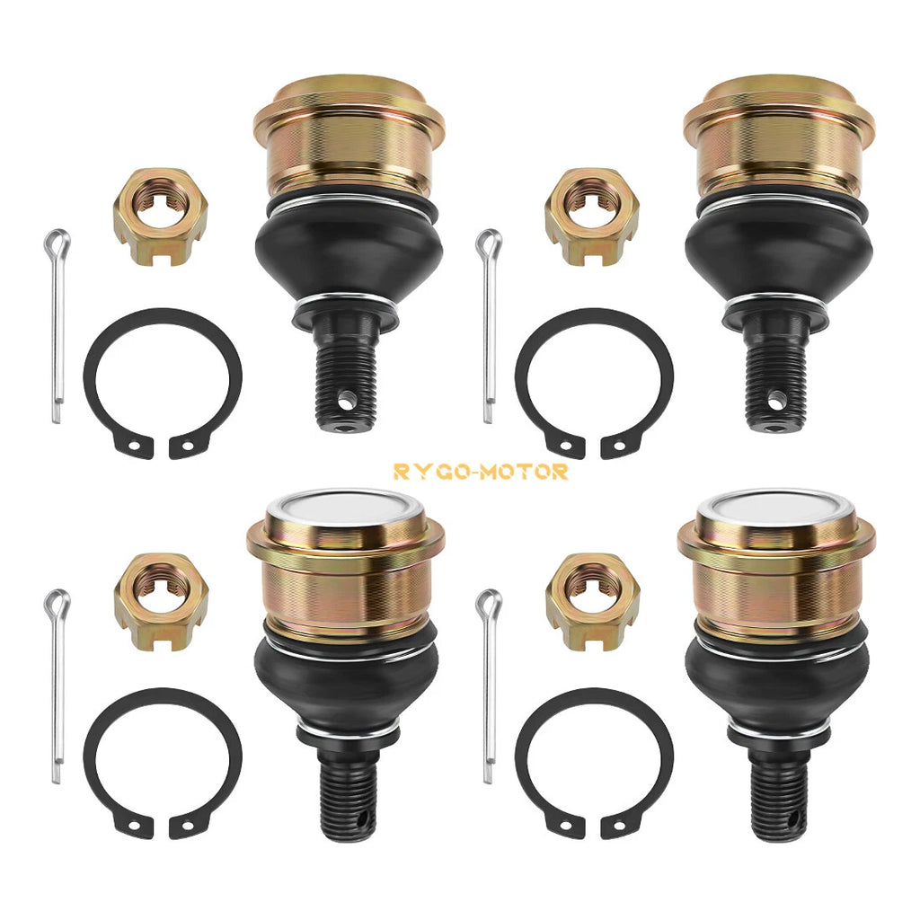 Set of 4 Front Ball Joints for Yamaha Kodiak YFM 450 YFM 700 Grizzly 550 700