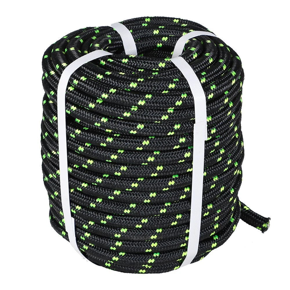 5500Lbs 1/2"x200' Double Braid Polyester Rope Sling Heavy Duty