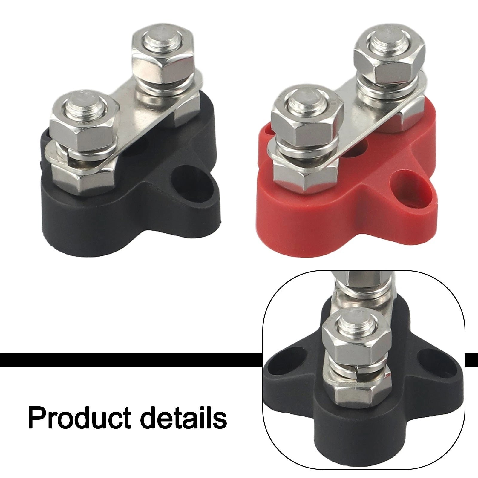 M8 Dual Connection Battery Terminal Blocks for Cars (Universal)