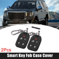 Smart Key Fob Case Cover 2 Pcs for Chevrolet Silverado 2019–2022 Black