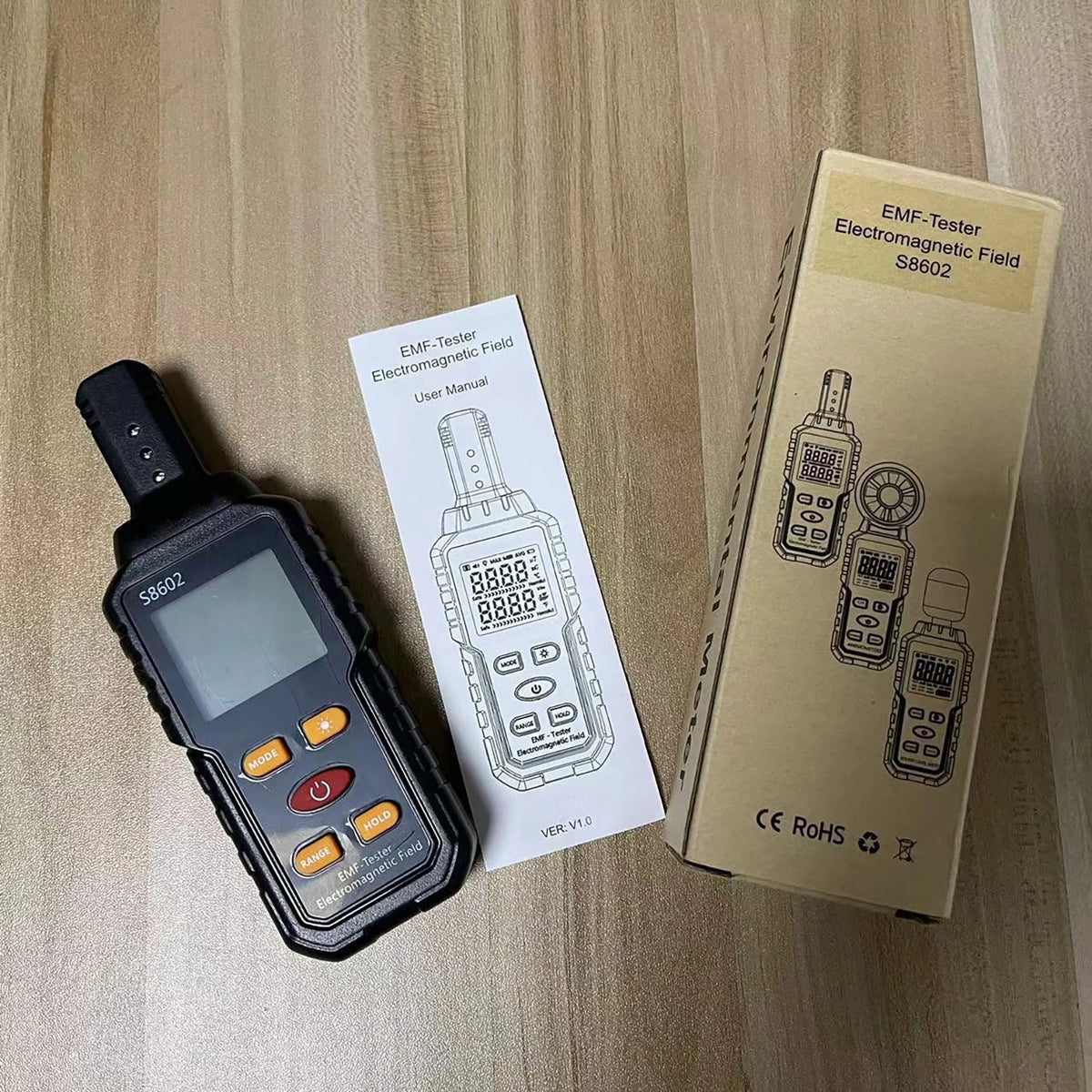 Multifunction Radiation Detector EMF Meter for Automotive Use