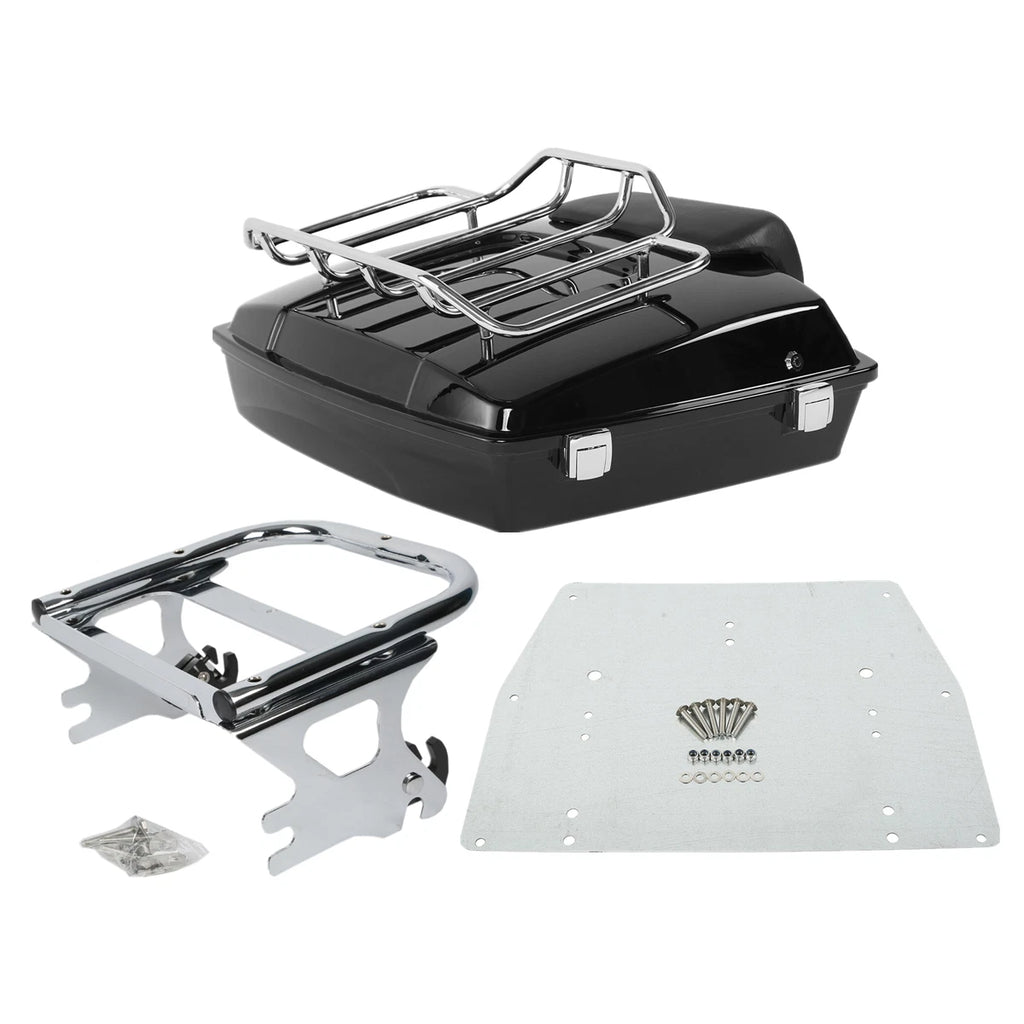 Razor Trunk Backrest with Mount Rack Base Plate for Harley Electra Glide (1997–2008)
