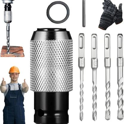 Set of 4 Rotary Hammer Drill Bits for Power Tool