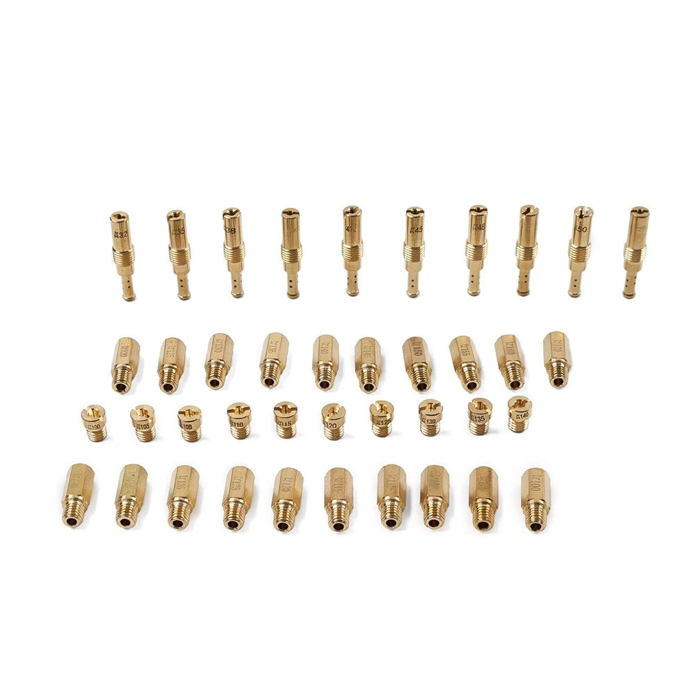 30Pcs Carburetor Main Jet & 10Pcs Pilot Jet Kit for PWM PWK Carb