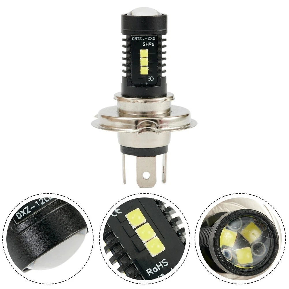 H4 9003 60W 6000K COB LED Headlight Bulb for Conversion (1pc)