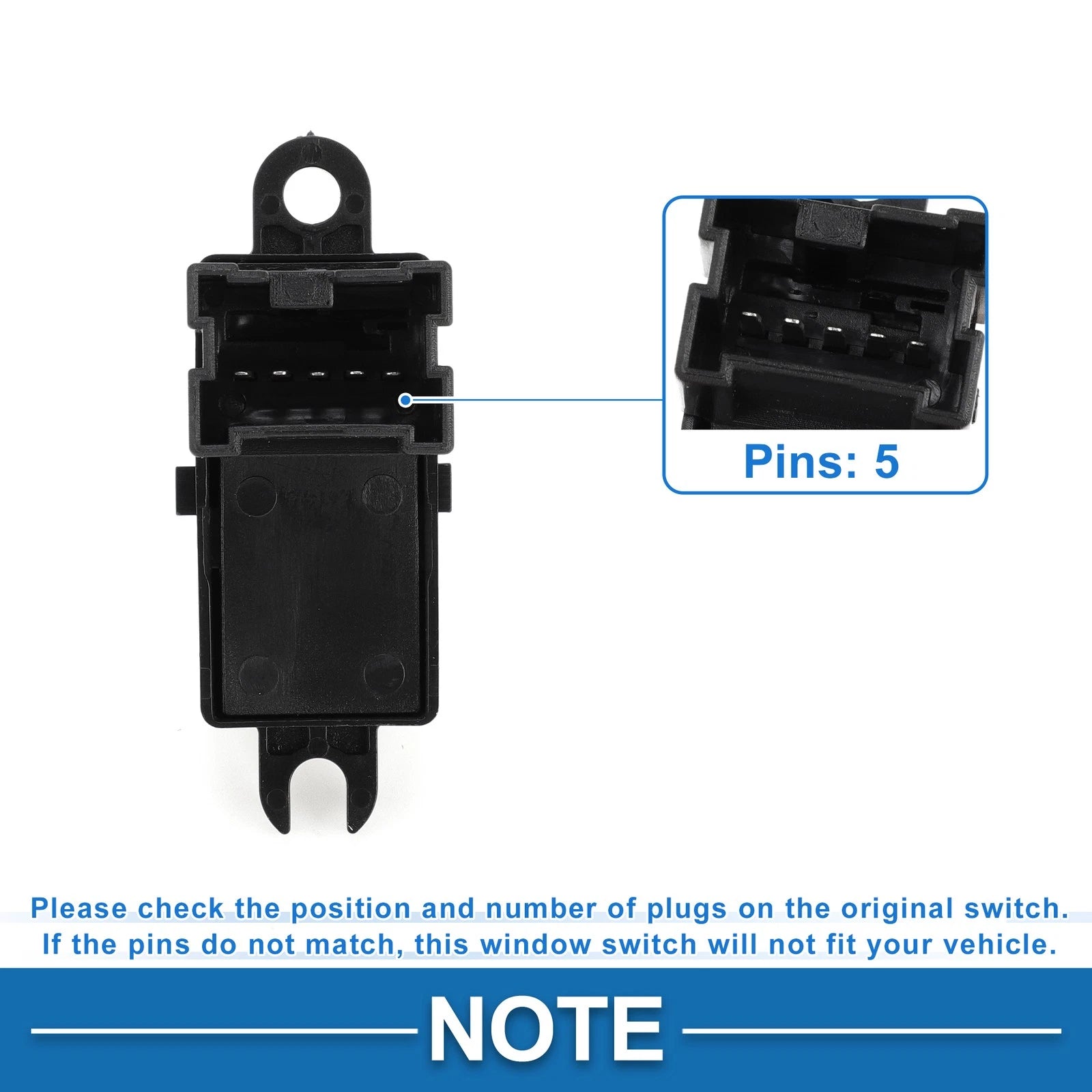 Power Window Switch for Nissan Tiida (2011–2014)