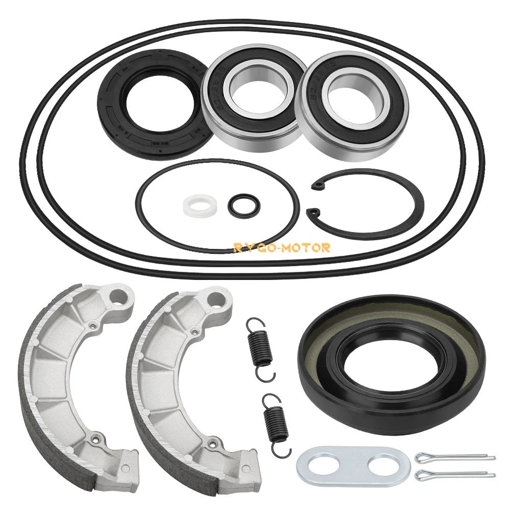 Rear Brake Drum Bearing Seals Shoes Kit for Honda TRX500 Foreman 500 (2005–2013)