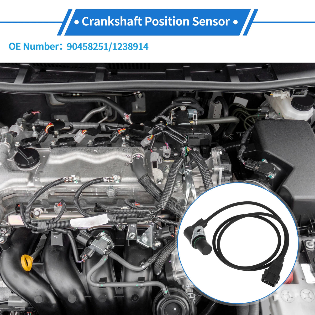Crankshaft Position Sensor for Opel Omega B Caravan (1994–1999) No. 90458251