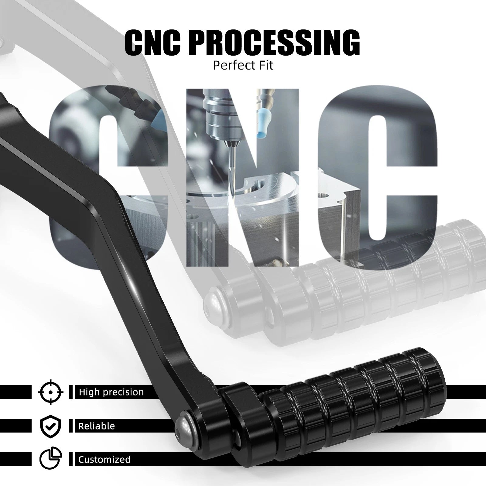 CNC Gear Foot Control Shift Lever for Harley Dyna Super Glide (2006–2017)