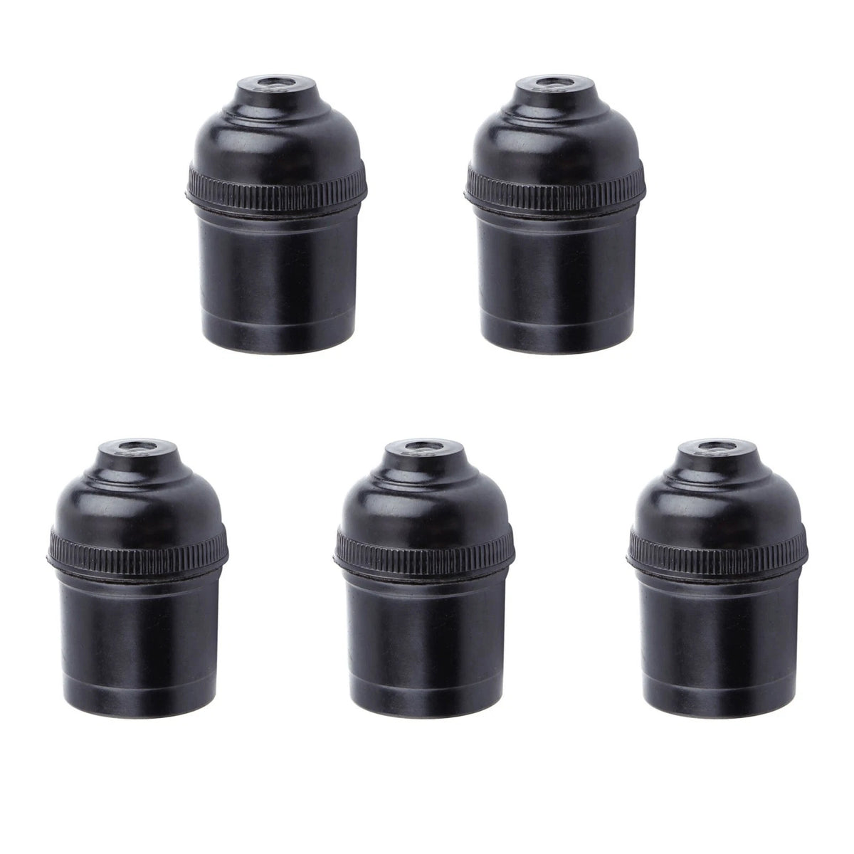 Set of 5 E27 Light Bulb Lamp Holders for Edison Screw Cap Socket