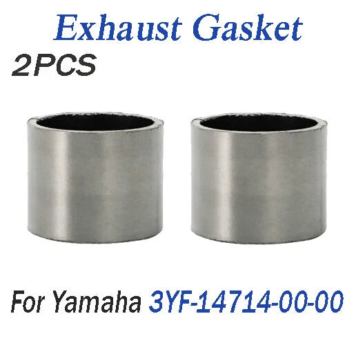 2X Exhaust Muffler Interface Gasket Seal for Yamaha (3YF-14714-00-00)