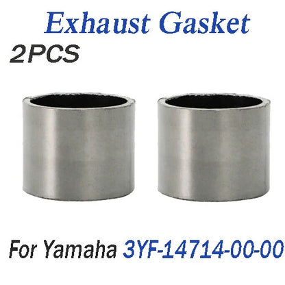 2X Exhaust Muffler Interface Gasket Seal for Yamaha (3YF-14714-00-00)