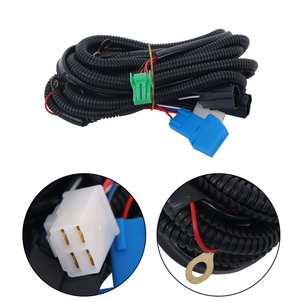 Fog Lights Wire Harness Switch Kit Pair for Sienna (2021–2023) LED