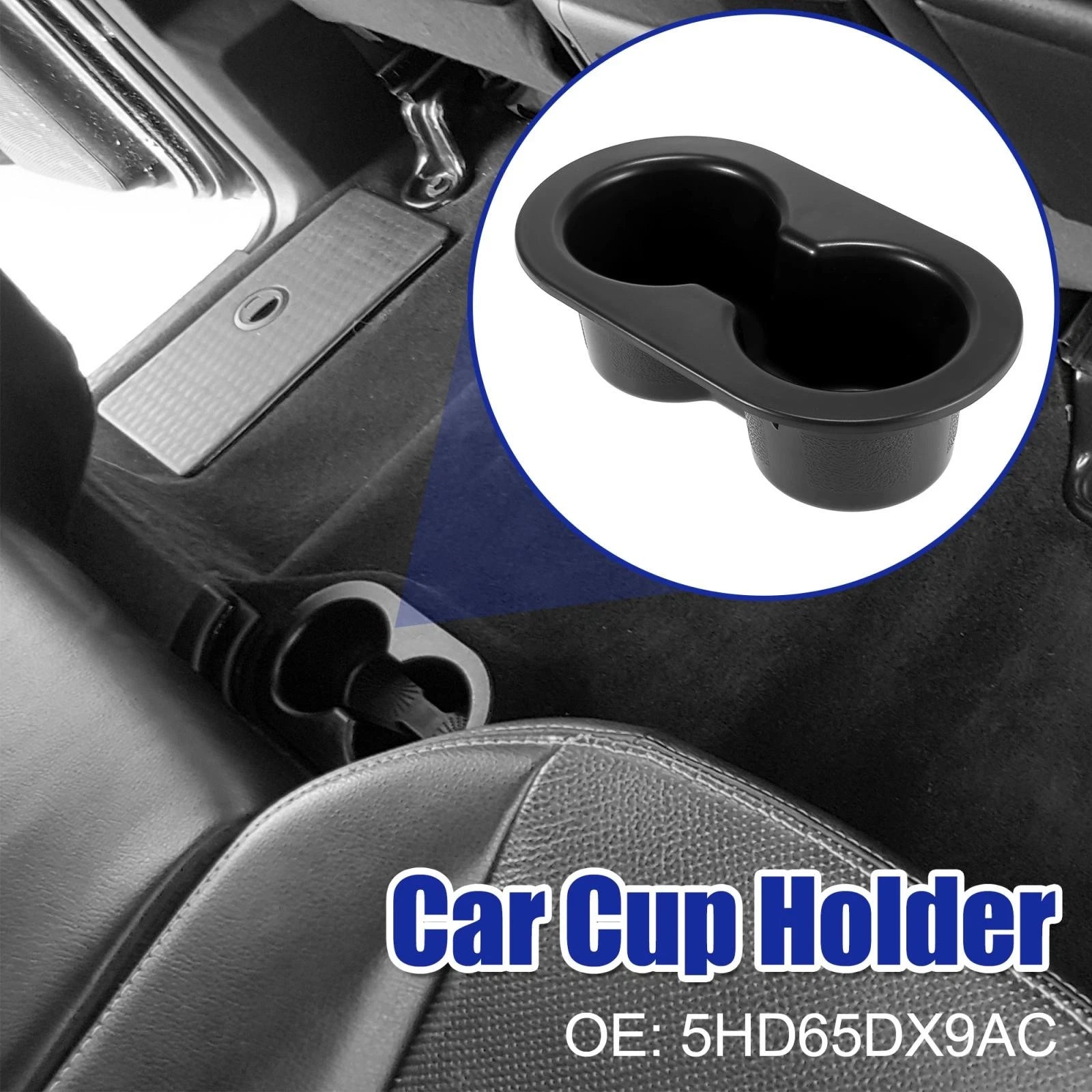 Rear Seat Cup Holder Dual Drink Replacement for Dodge Ram 1500 2500 (2002–2020)