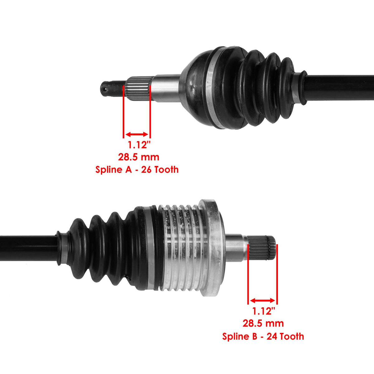 Rear Left Right CV Joint Axle Replacement for Can-Am Maverick 1000 4x4 (2014–2015)