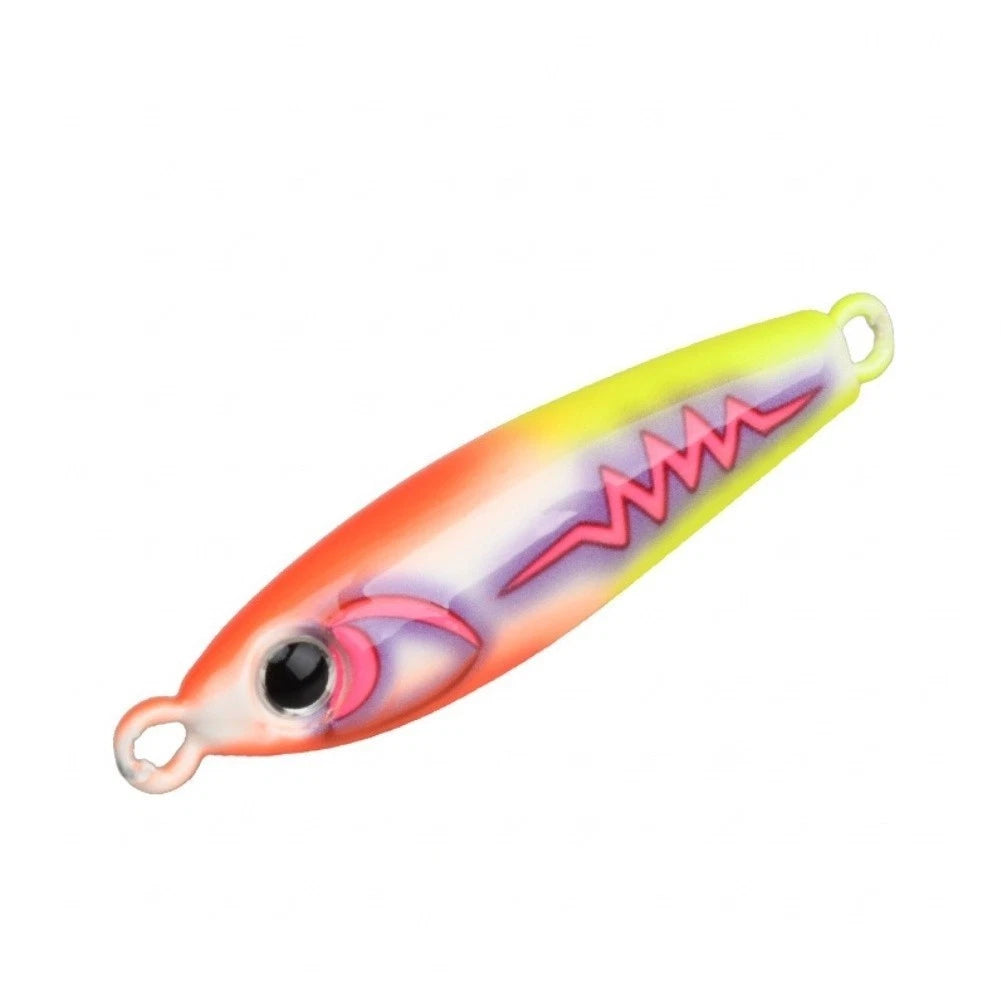 UV Glow Squid Jig 80g Slow Sink Metal Lure for Predatory Fish