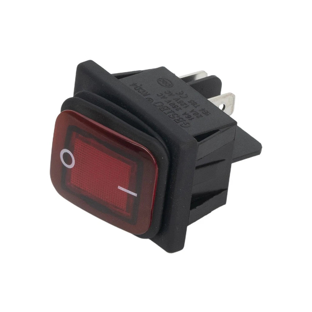 Rocker Switch for - Illuminated Rectangle Red