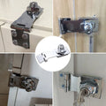Locking Hasp and Staple for Customizable Size Install