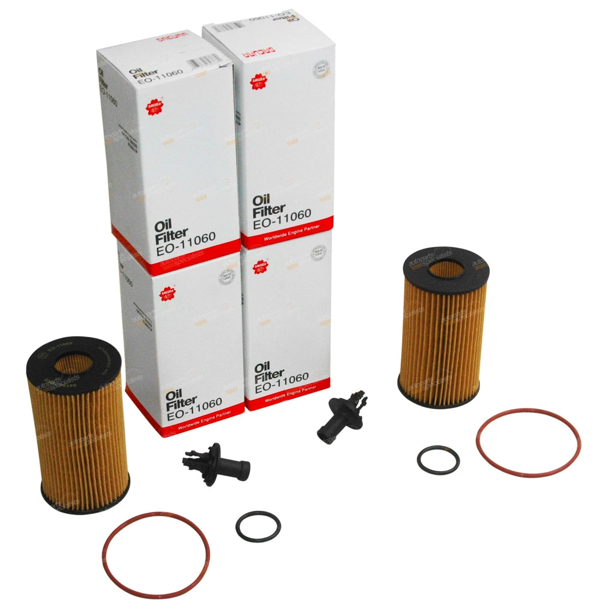 4 Pack Oil Filters for Landcruiser 76 78 79 Series V8 1VD-FTV 2007–2014