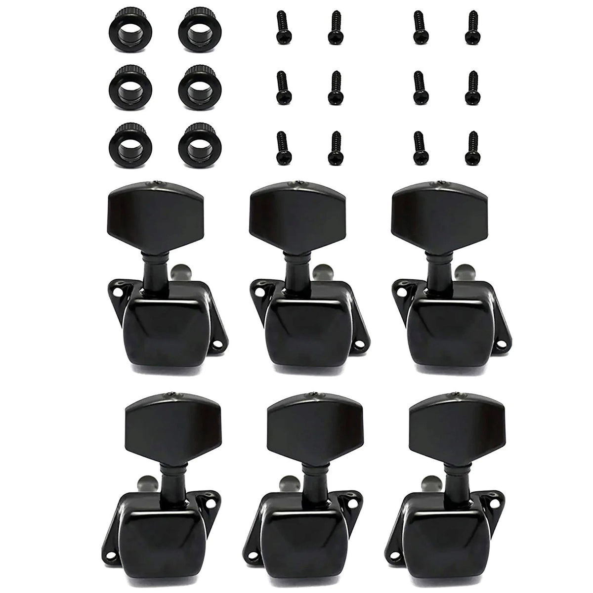 3L3R Half Closed Tuners for Les Paul LP SG ES Guitar (Fit Black)