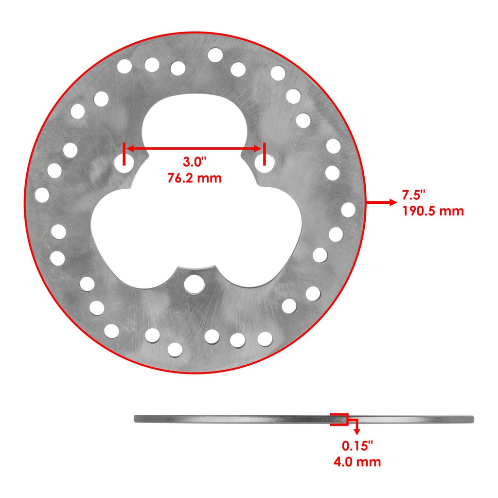 Rear Brake Disc Rotor Replacement for Honda TRX450R Kick Start (2006–2009)