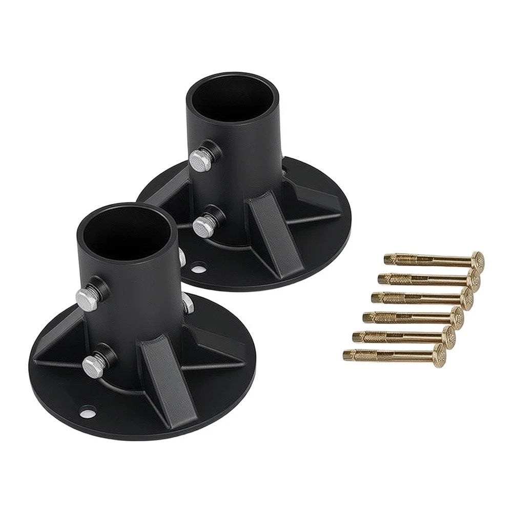 Wall Mount Flange Bracket for Standard Curtain Rods and Closet Rods