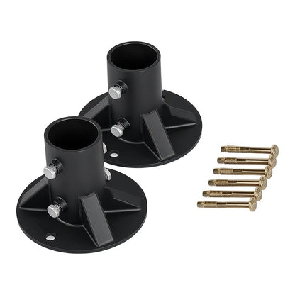 Wall Mount Flange Bracket for Standard Curtain Rods and Closet Rods