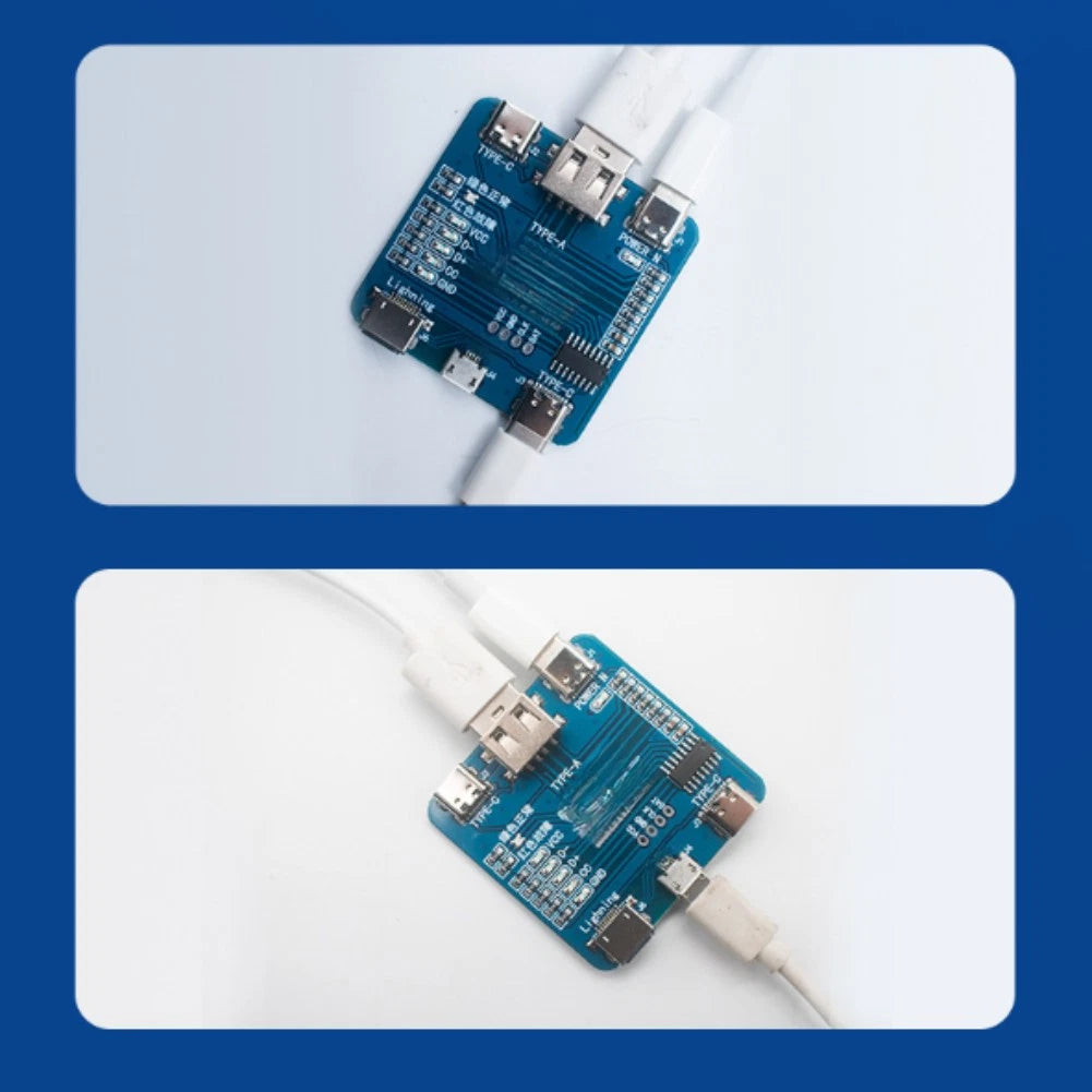 USB Data Line Tester for Fast Charging Cable Fault Identification