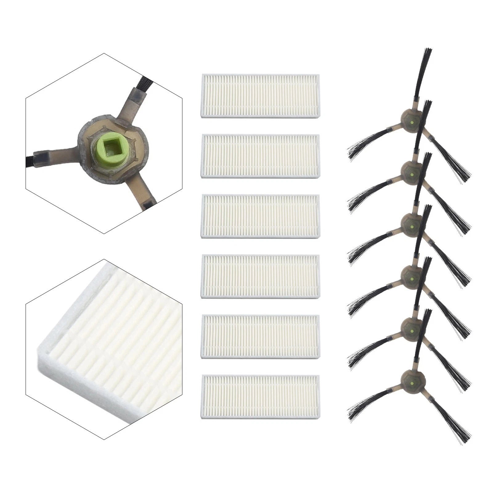 Optimal Performance Filter & Side Brushes for EICOBOT R20 (2018–2023)