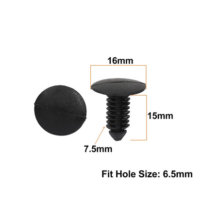 Set of 20 Plastic Car Bumper Fender Fir Tree Clips Rivets 8mm x 6mm