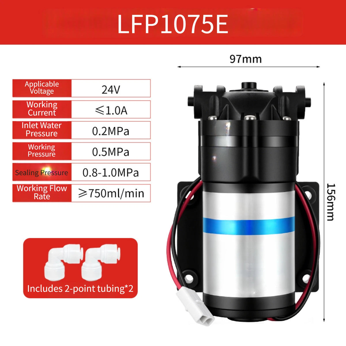 24V Diaphragm Pump for Water Purifier (Residential Use)