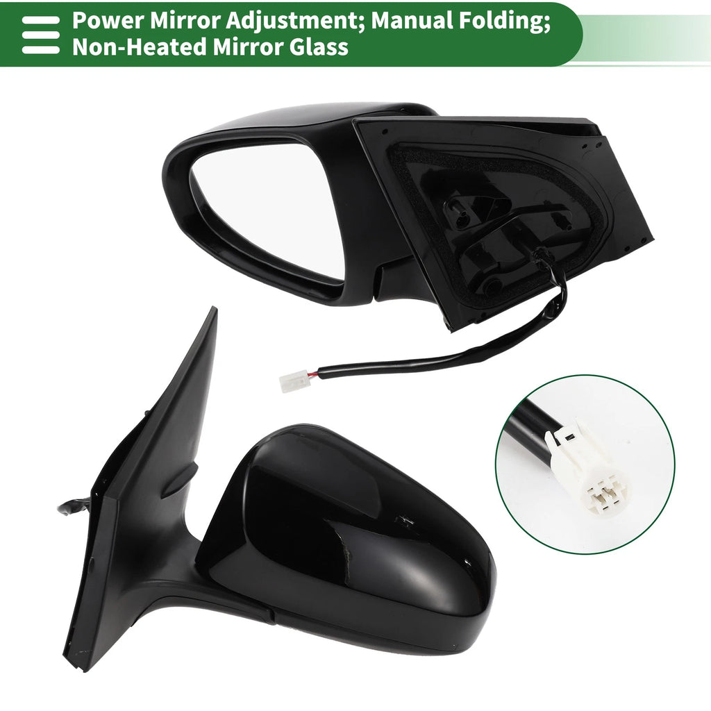 Left Side Door Mirror Replacement for Toyota Corolla Non Heated Glass (2014–2018)