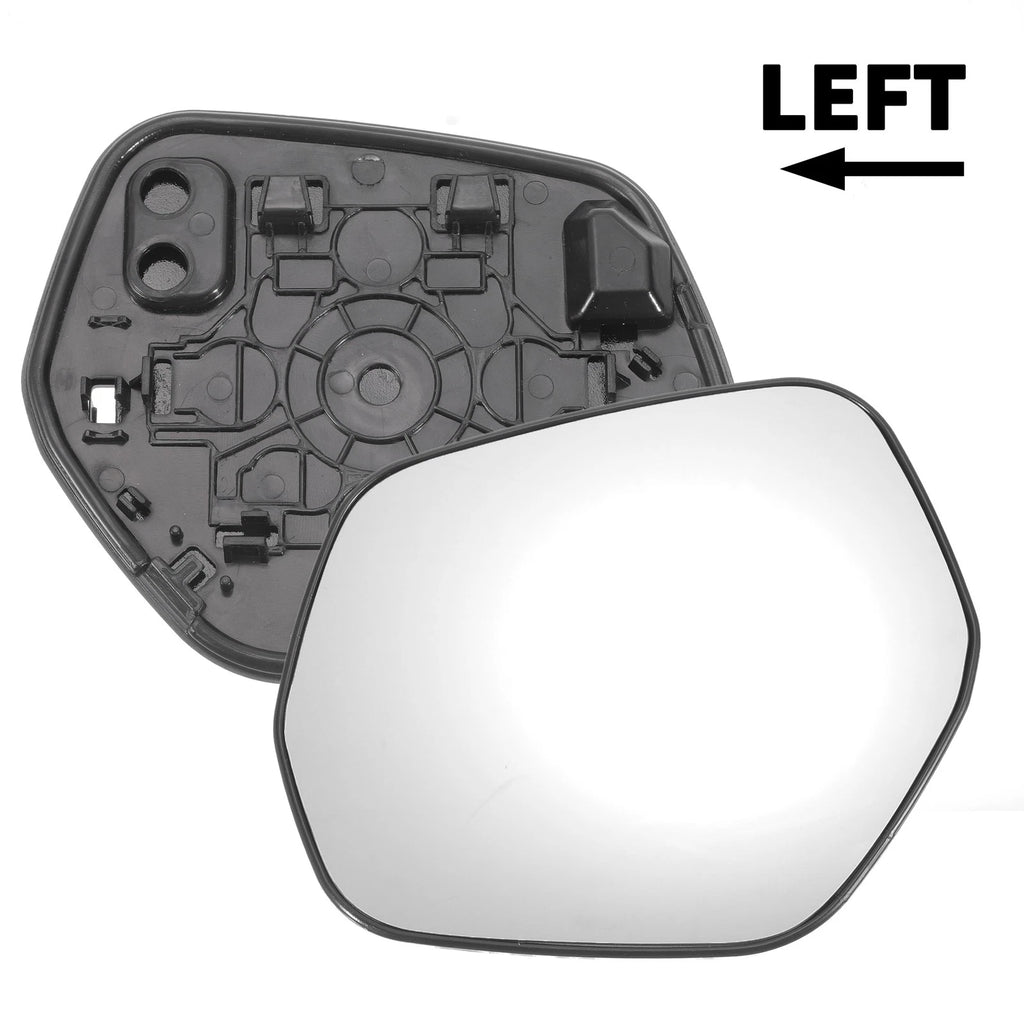 Left Side Mirror Glass White w Back Non Heated for Honda HRV (2014–2020)