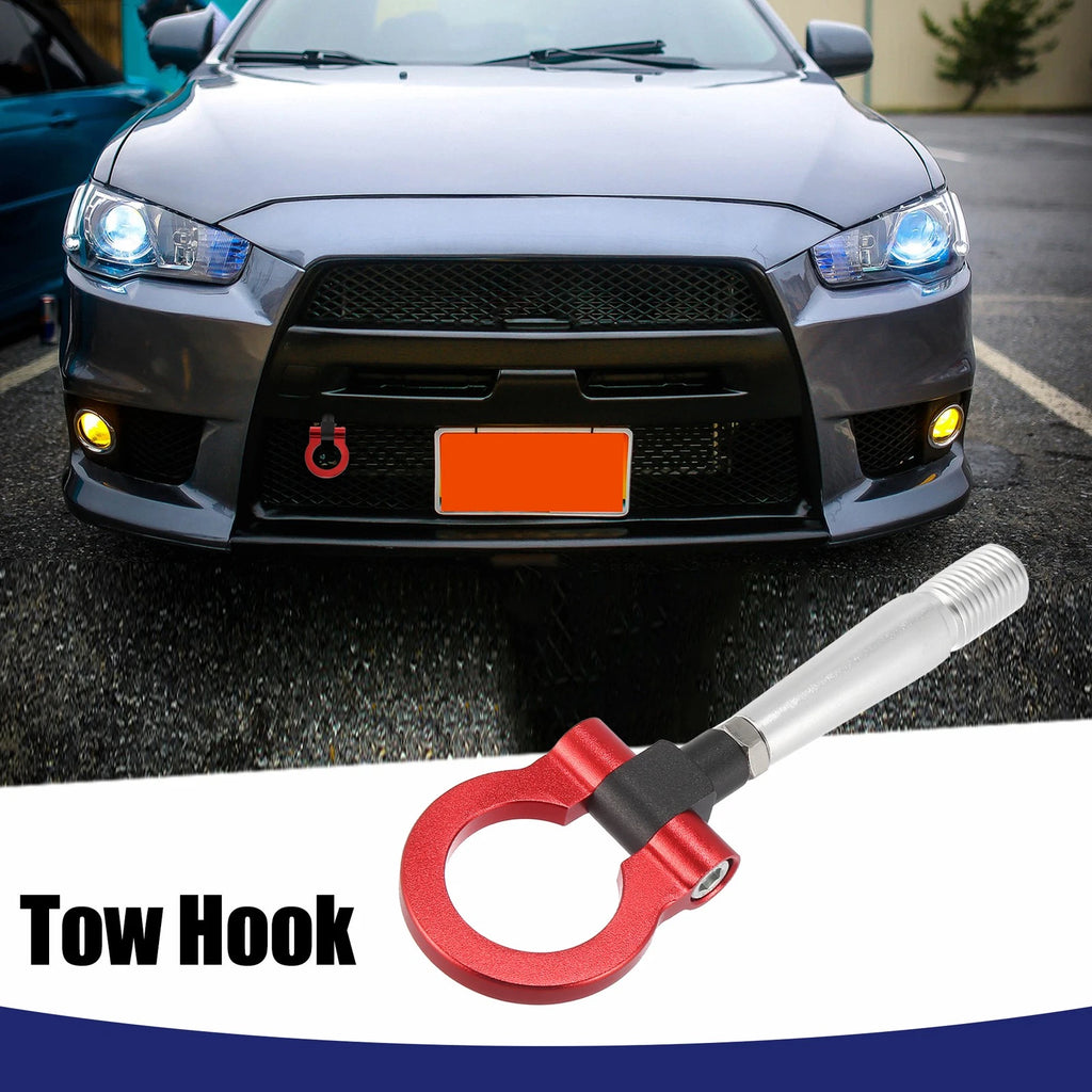 Tow Hook Ring for Mitsubishi Lancer EVO Track Racing Round Red (2008–2015)