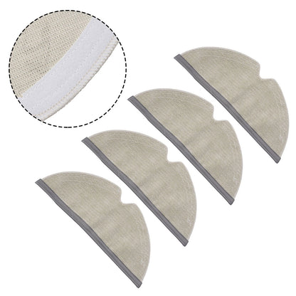 Set of 4 Microfibre Pads for Q8 MAX MAX Plus Robot Vacuum Cleaner