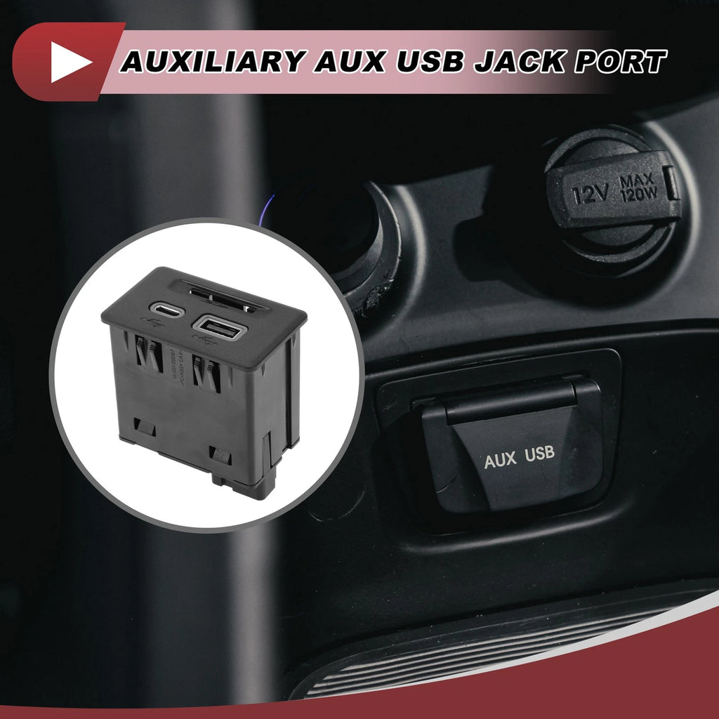 Auxiliary USB Port for Cadillac XT4 2019–2020 Black Replacement