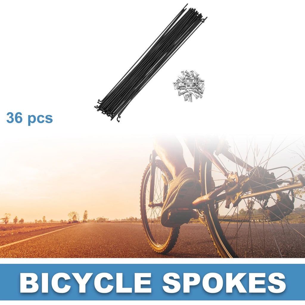 Bicycle Spokes 14G 260mm Steel Replacement for Mountain Bike (36 Pack)