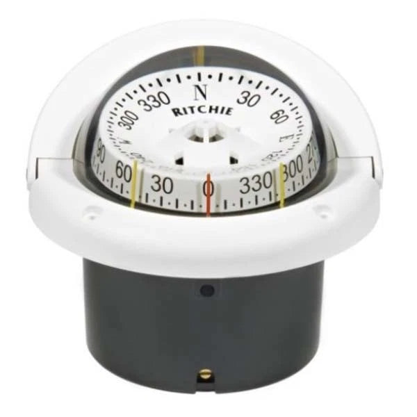 Ritchie Helmsman Flush Mount Compass 743W for Marine Use