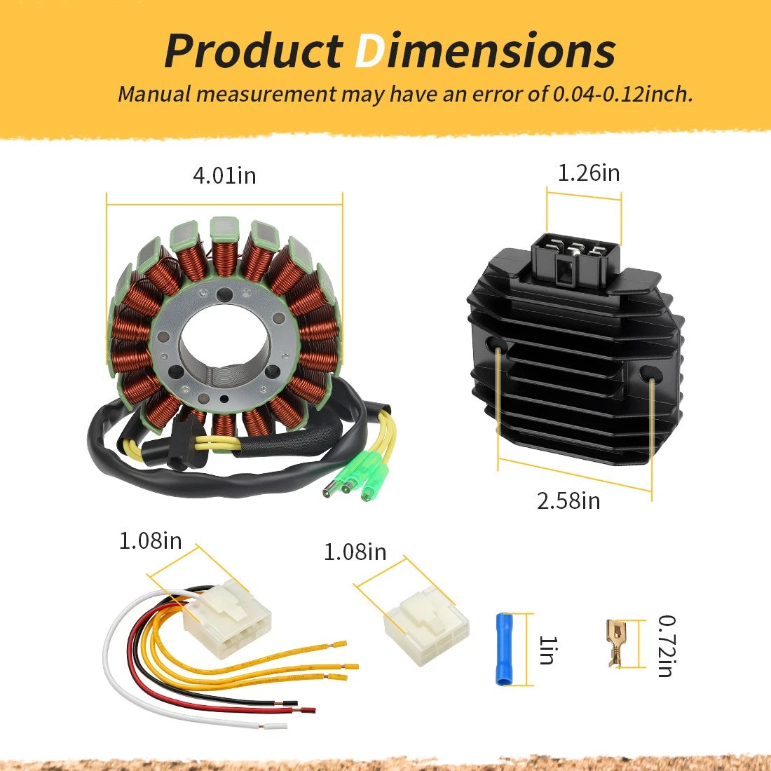 Stator & Regulator Rectifier for Kawasaki VN700 VN750 (1985–2006)