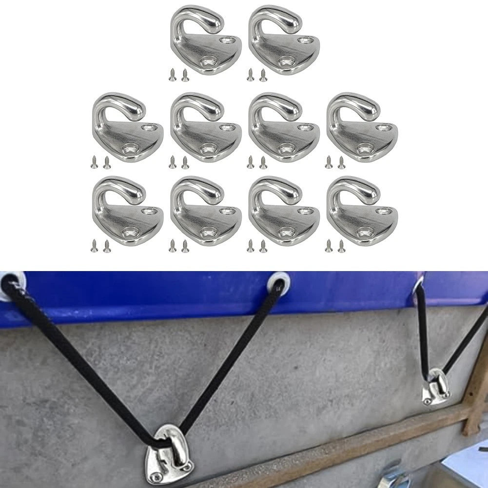 Tarpaulin Hooks for Marine Hardware (Includes 2 Screws)