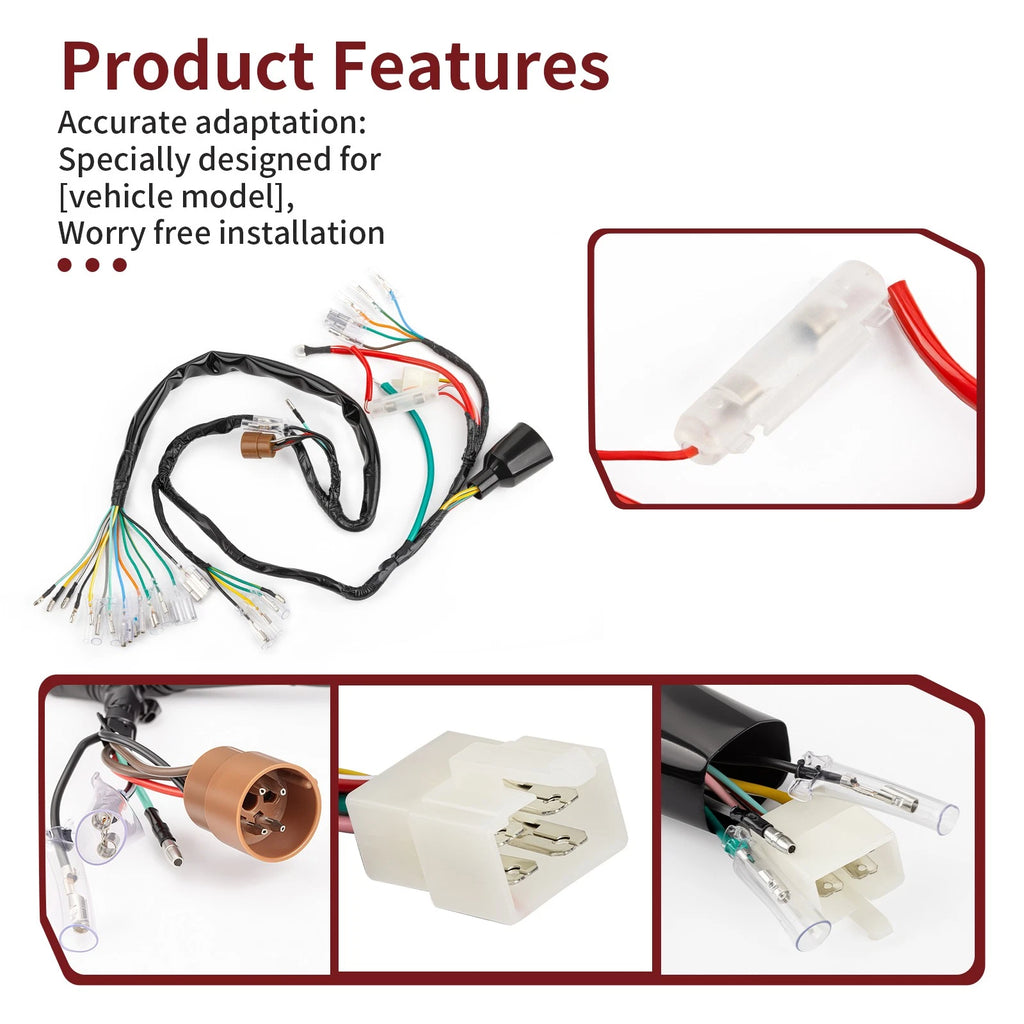 Wiring Harness 32100-340-000 for Honda SL350 Motosport 350 (1971–1972)