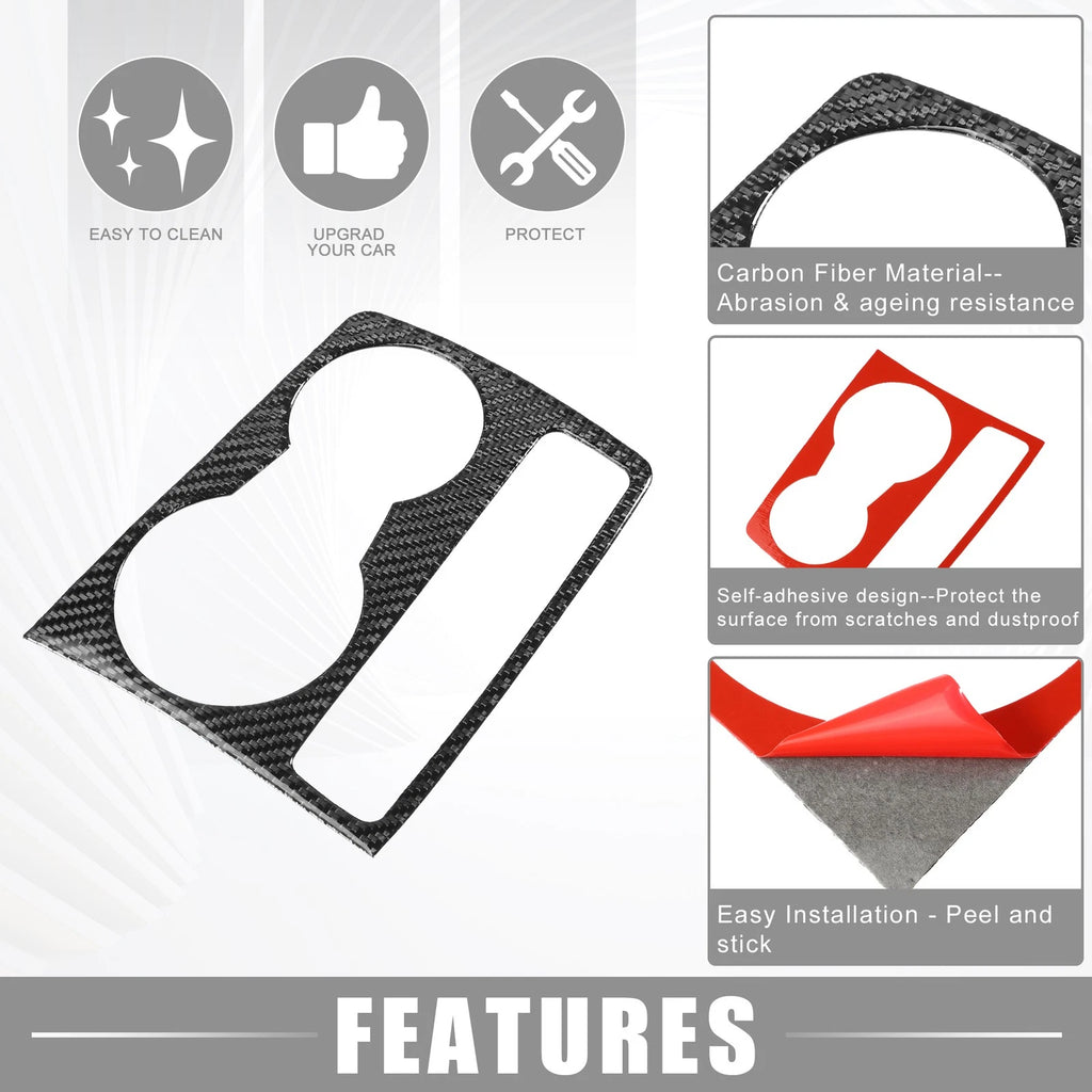 Car Cup Holder Cover Trim Storage Box Decal for Audi A4 B8 (2005–2015)