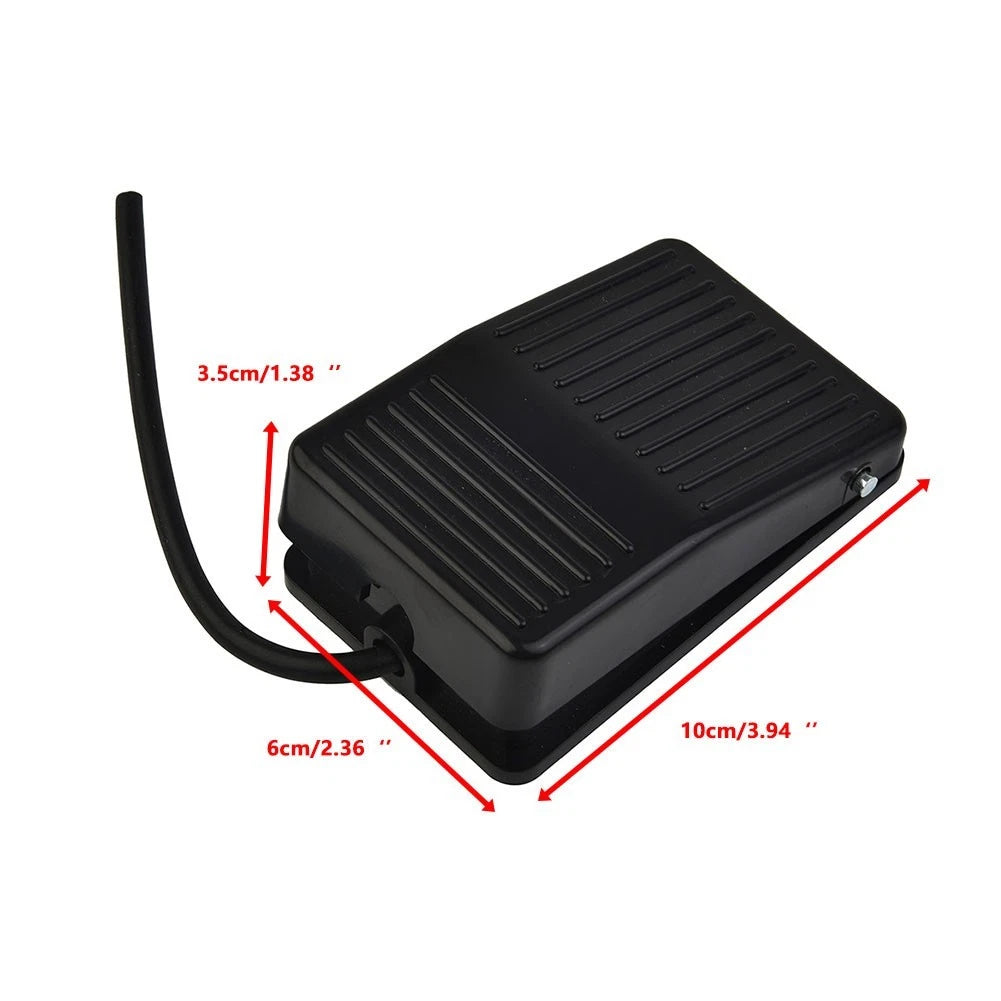 Pedal Switch for Industrial Applications - Momentary Foot Switch Black