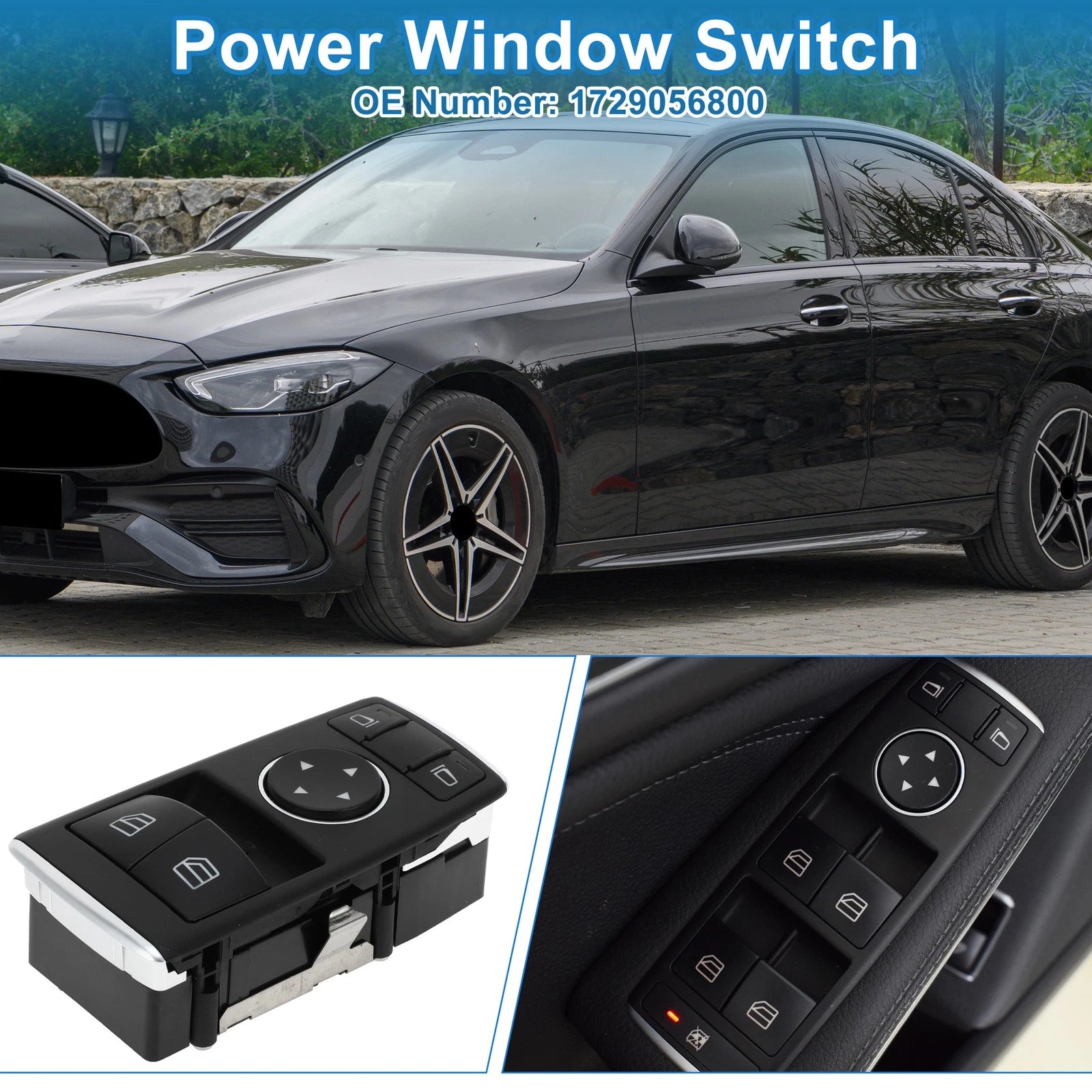 Power Window Switch Replacement for Mercedes-Benz C 180 (2005–2015)