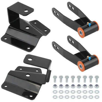 4" Drop Kit Rear Shackles & Hangers for Chevy Silverado GMC Sierra 1500 (1999–2006)