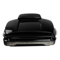 Black Chopped Trunk Backrest Pad LED Tail Light for Harley Touring (2014–2026)