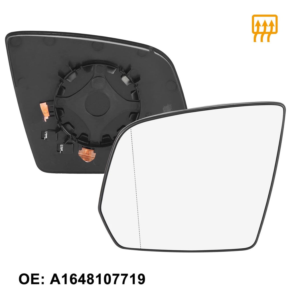 Left Rearview Mirror Glass Heated Replacement for Mercedes-Benz M-Class (2005–2011)