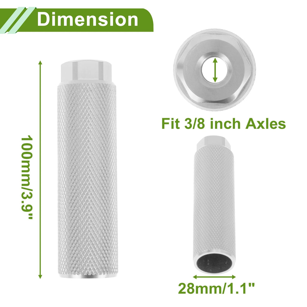 Bike Pegs 100mm Replacement Set for Universal Motorcycle (1995–2026)