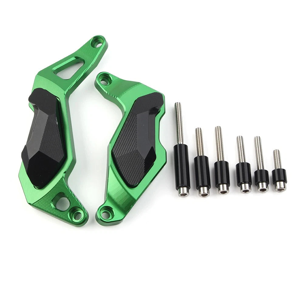 Motor Stator Slider Guard Cover Protector Green for Kawasaki Ninja 400 (2018–2023)