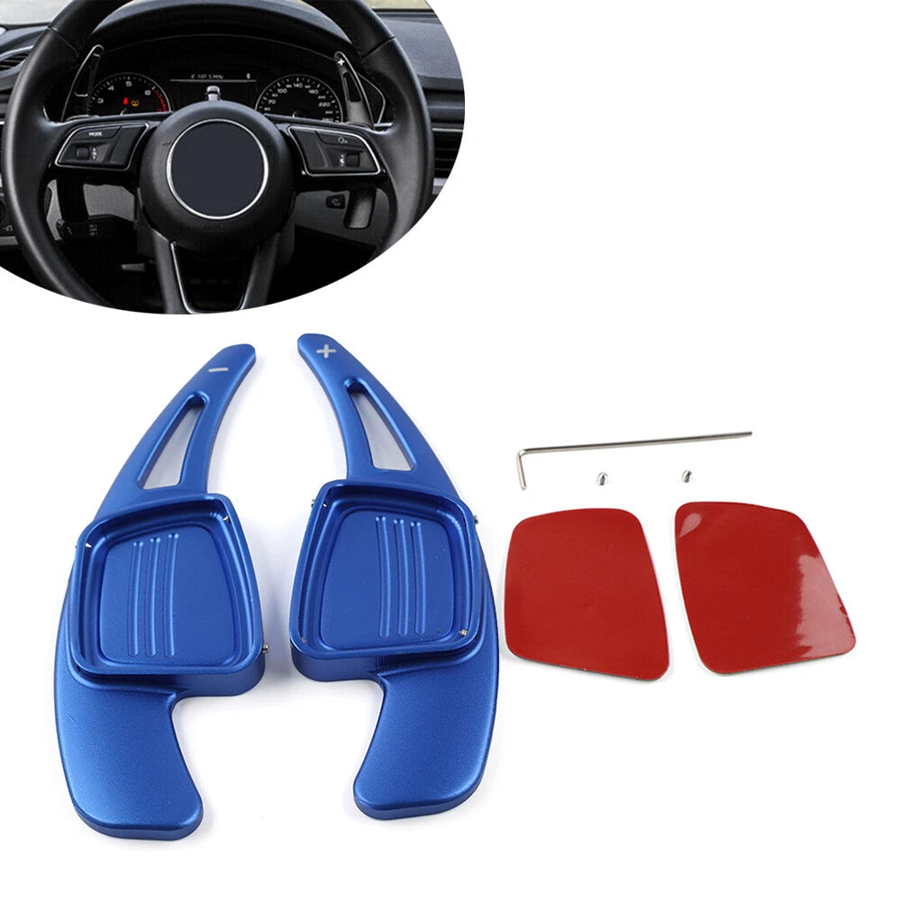 2X Steering Wheel Shift Paddle Extensions for Audi A3 A4L A5 A8 S3 (2013–2020)